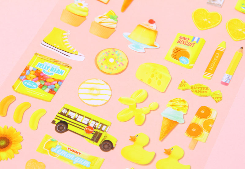 唯美清新日式手帐素材糖果风系列平面贴少女日记本装饰标注贴纸