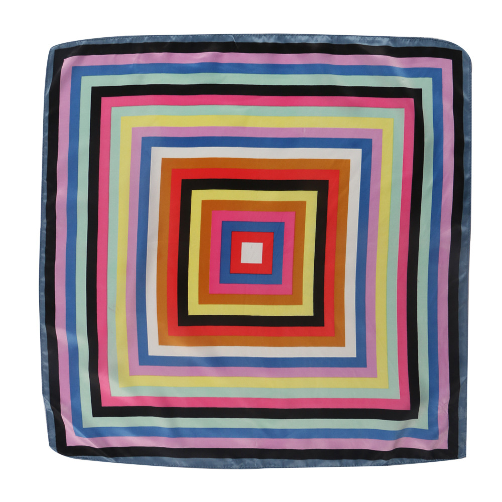 数码印花小方巾 工厂现货清仓春几欧美风丝巾领巾