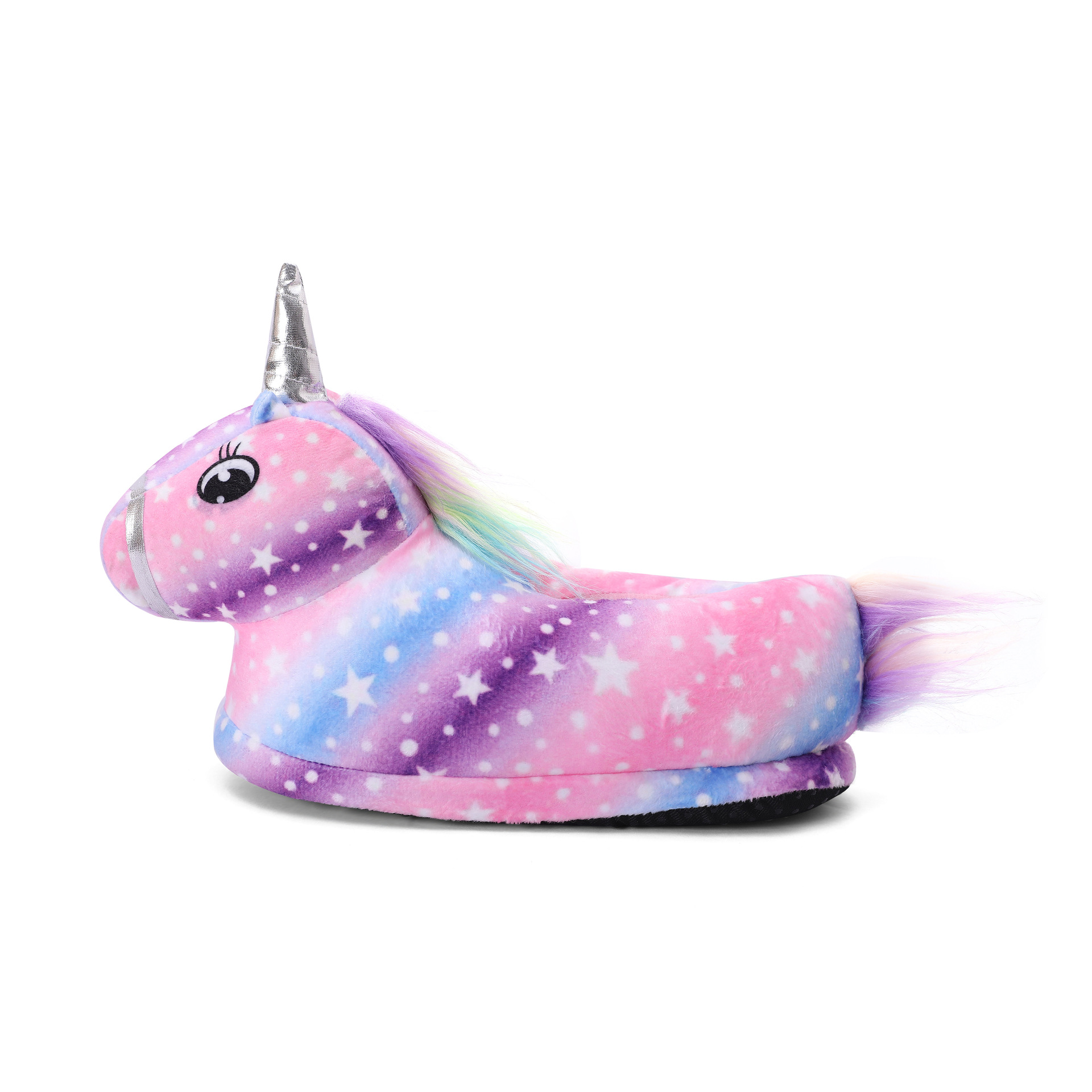 新款动物鞋卡通睡衣彩虹天马配套鞋秋冬季包跟厚棉拖鞋保暖家居鞋