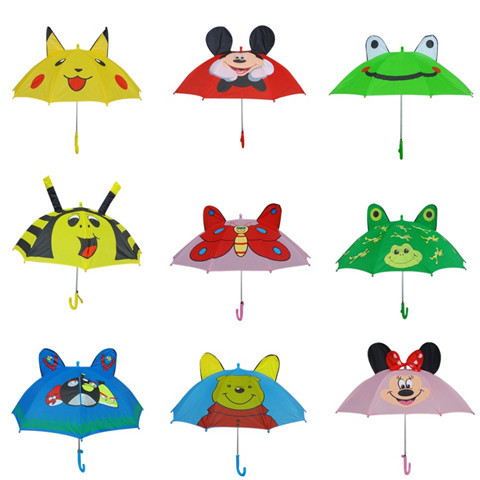 children‘s umbrella spot kindergarten boys and girls three-dimensional cartoon children‘s umbrella with ears children‘s day new year‘s day gift