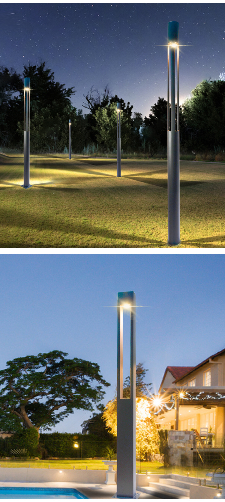 厂家供应户外园林广场庭院灯批发酒店花园小区别墅感应灯柱庭院灯