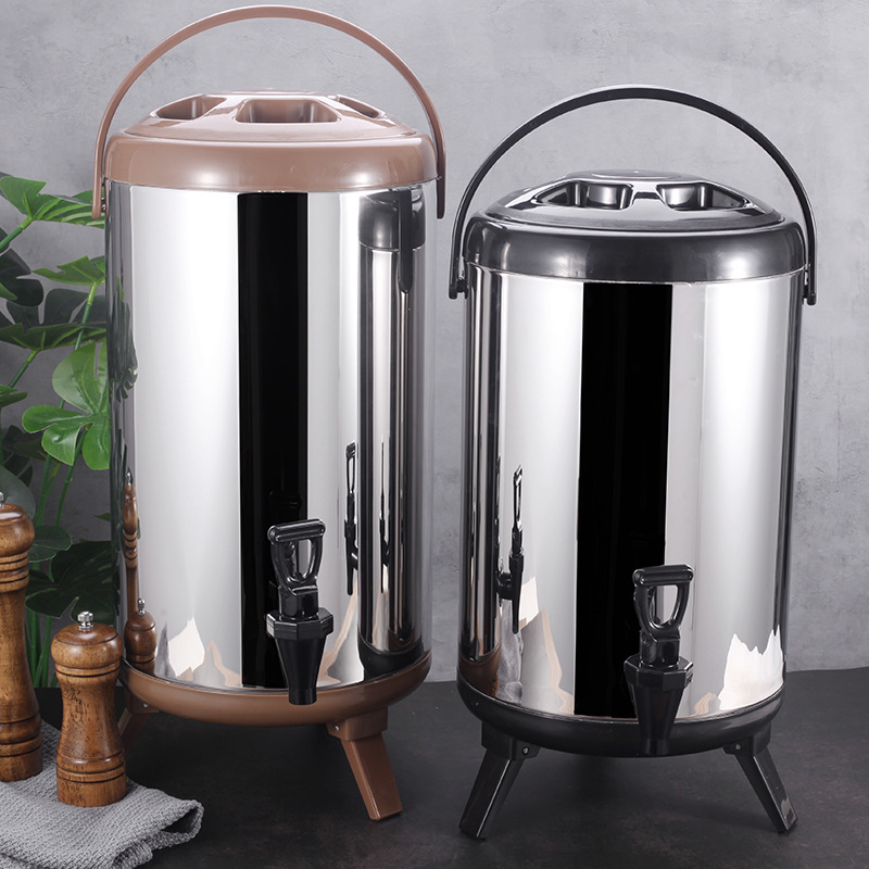 保温水桶 双层保温桶奶茶桶 不锈钢保温桶开水贡茶饮料豆浆桶早餐