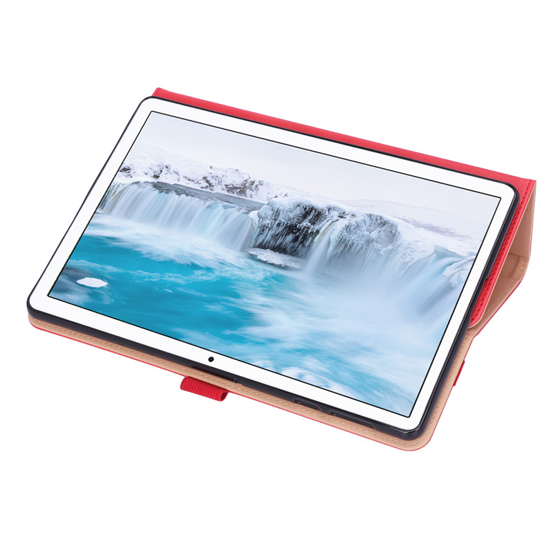 华为荣耀t6 10.1寸复古牛皮纹手托插卡平板皮套支架商务x6保护套