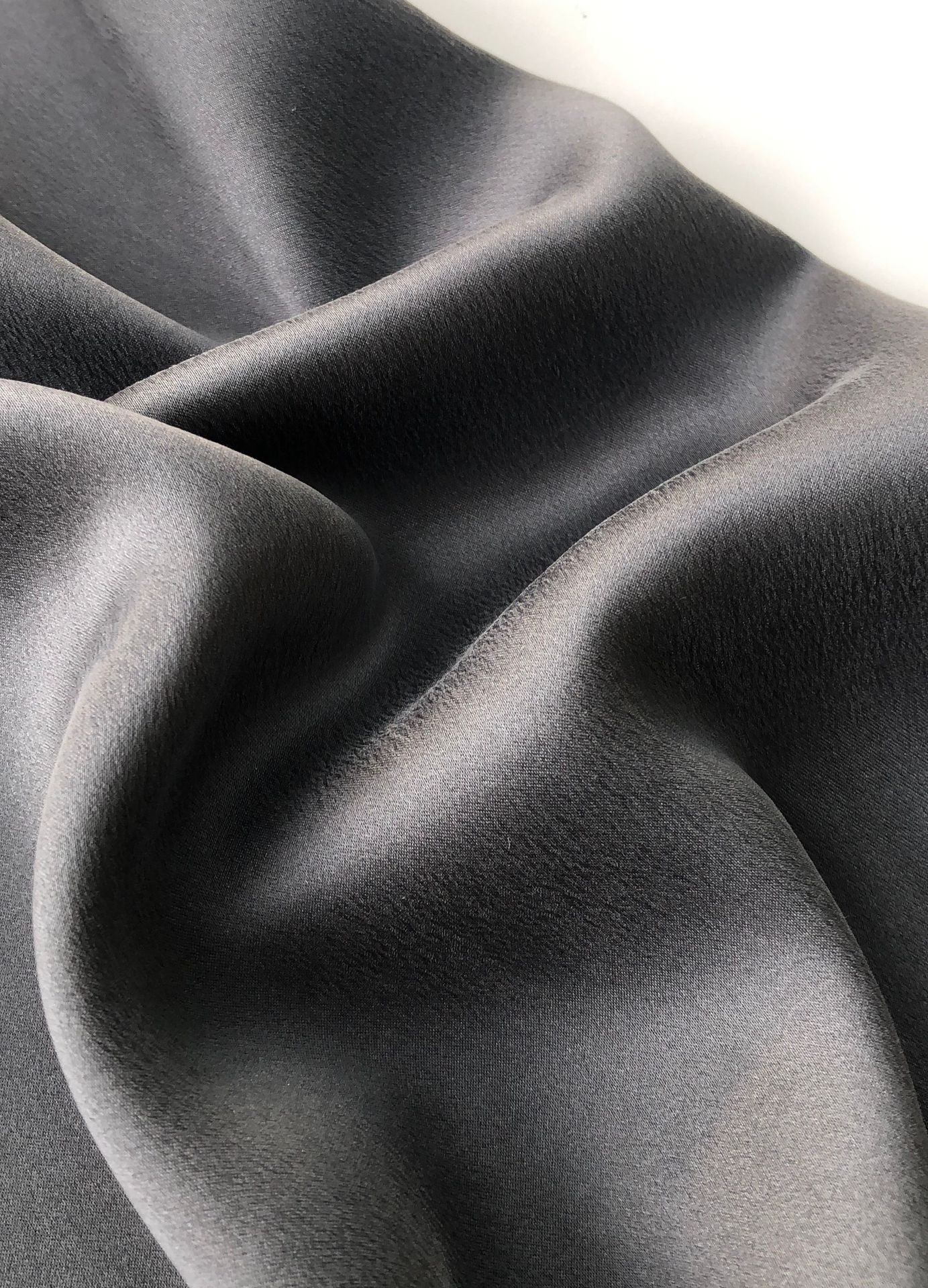 醇厚重磅真丝阔腿裤 砂洗素绉缎 宽松休闲裤 重磅真丝阔腿裤