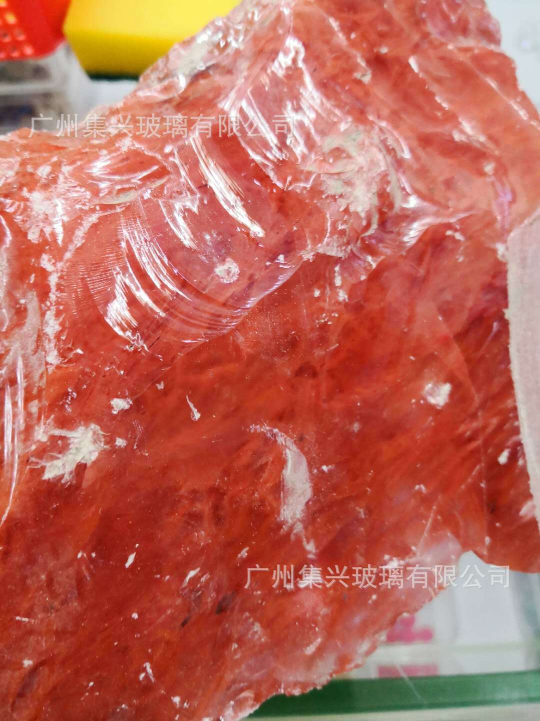 草莓晶原石红宝石原料红水晶冰种人造合成材料宝石材料各种雕刻