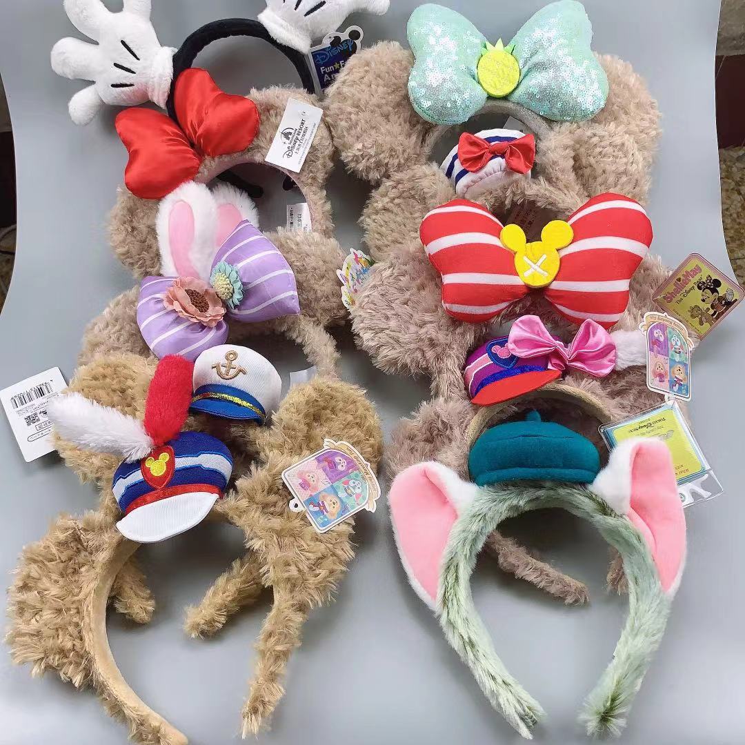 新达菲熊系列星黛露雪利玫造型可爱发箍卡通达菲兔旅游休闲发箍