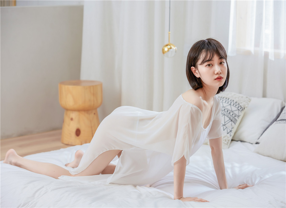 新款高开叉情趣内衣性感雪纺长睡裙白纱裙睡衣透视装诱惑一件代发