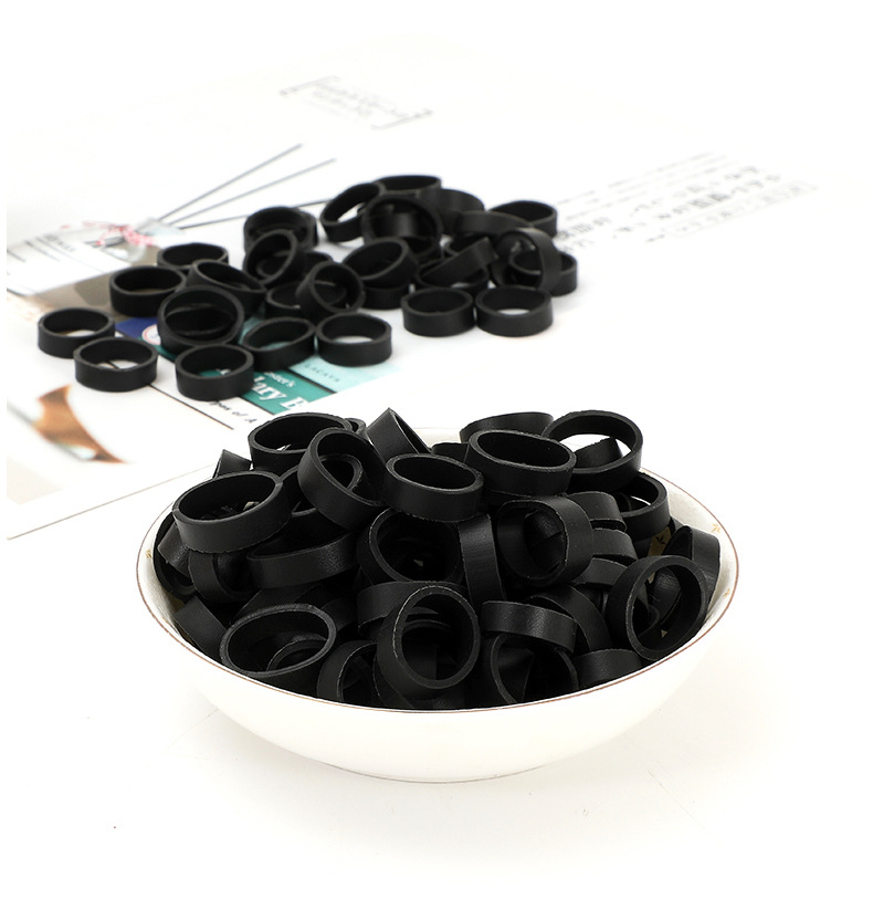 厂家黑色橡皮筋tpr塑料牛皮筋 皮套牛筋宽5mm皮圈usb数据线皮圈