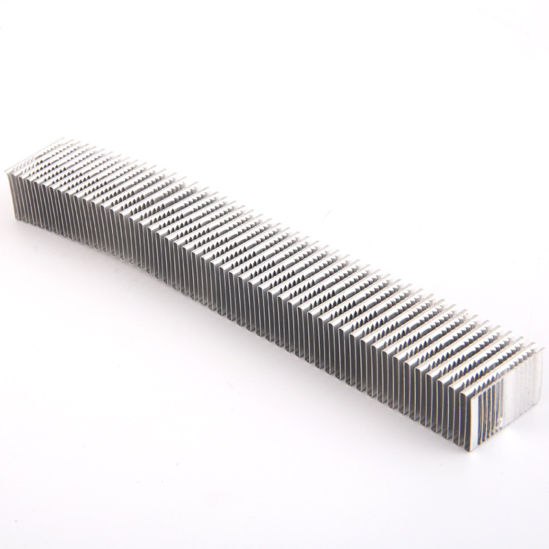 折叠fin百叶窗翅片铝合金翅片齿形新能源散热片定制