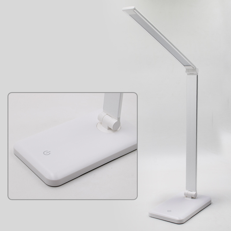 Eye Protection Wireless Charging Lamp Aluminum Alloy Folding Touch 5-Speed Dimming LED Desk Lamp Student Reading Lamp