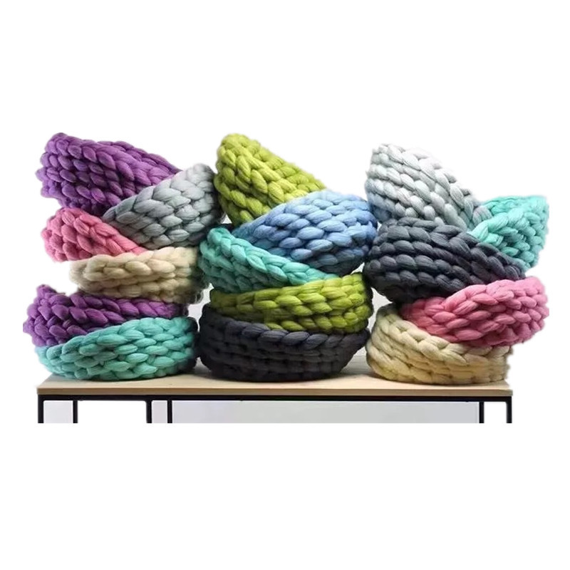 22色 diy手工编织窝 超粗毛线宠物窝 8cm粗毛线猫窝 狗窝 40cm