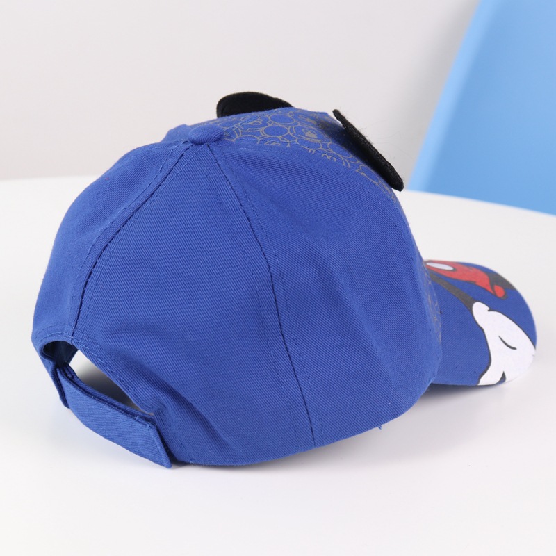 欧美热销儿童帽子春秋新款卡通漫威男女童鸭舌帽户外小学生棒球帽