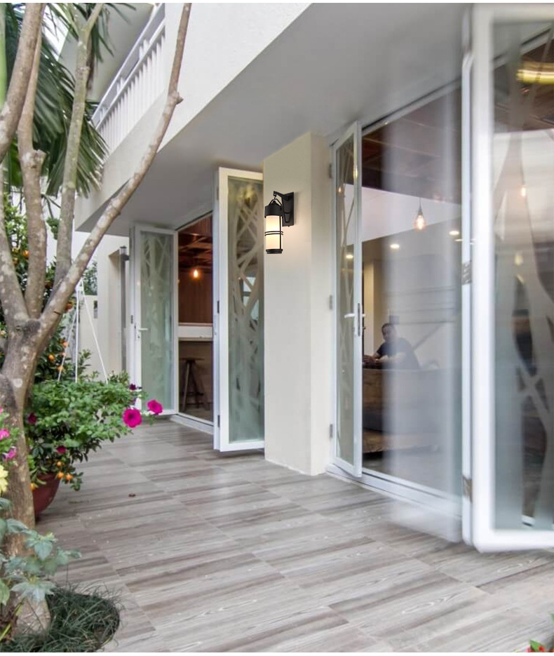 户外美式防水壁灯室外别墅花园走廊过道庭院灯简约阳台楼梯外墙灯