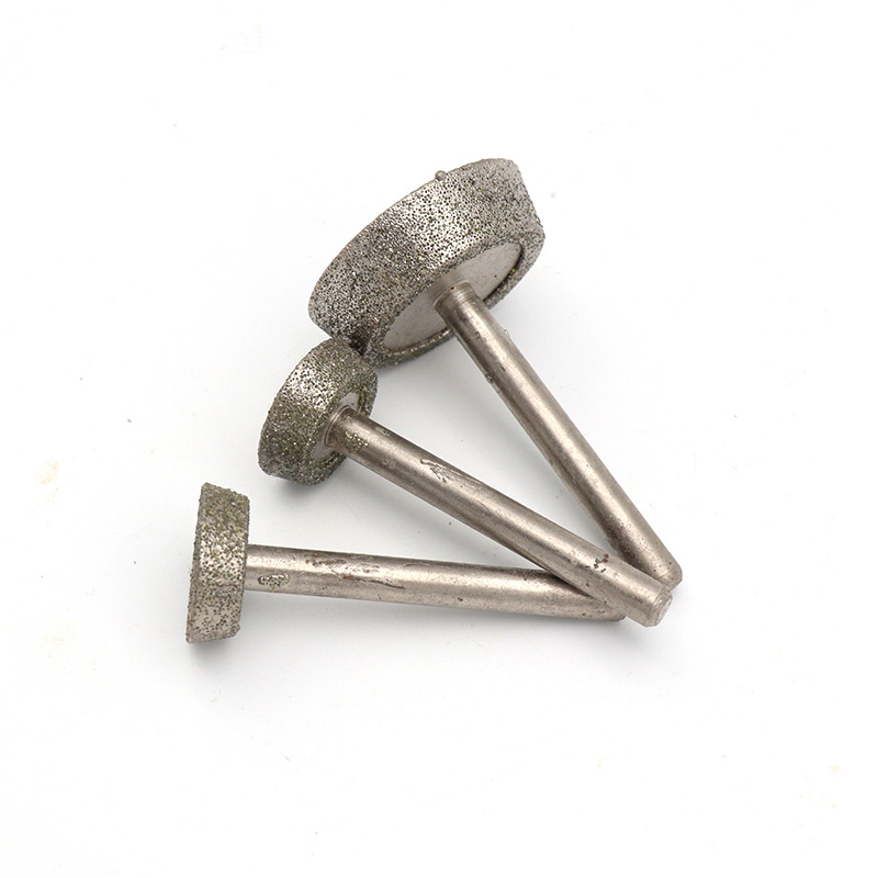 金刚砂磨棒金刚石磨头玉石磨针翡翠打磨横机用6柄梯形