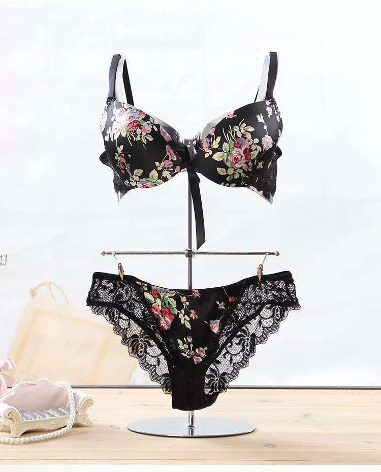 执得高档内衣文胸内裤展示套装架 电镀金色 模特道具女半身胸罩架