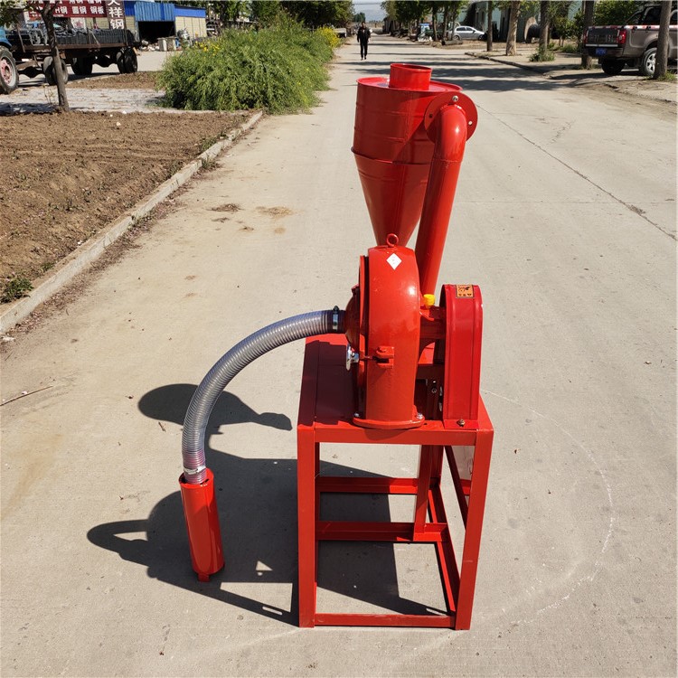 自吸式粮食种子粉碎机 小型齿盘粉碎机 自吸式齿盘式粉碎机