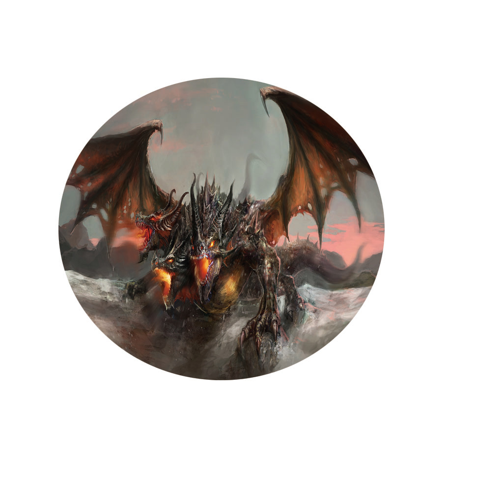 新品 西方恶龙 热转印ins桌布外贸热销防水桌布代理加盟一件代发