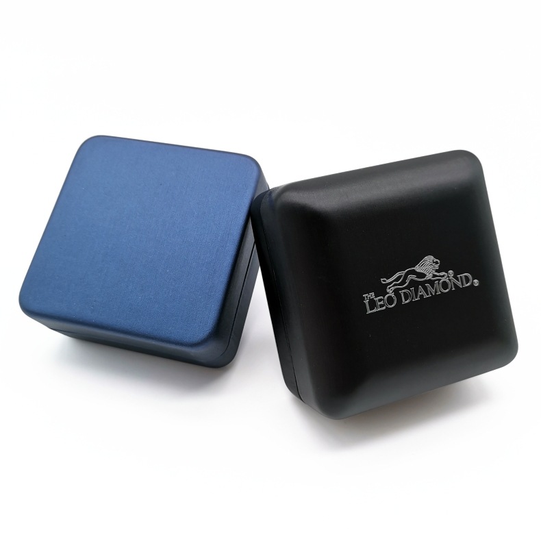 定制pu皮钥匙扣盒 包包挂件金属饰品包装盒 徽章纪念品袖扣铁盒