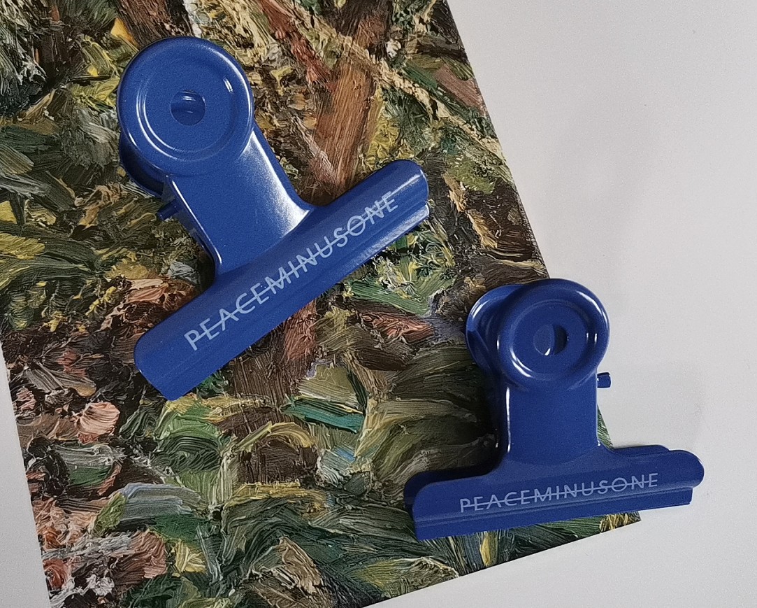 gd bigbang蓝色pmo印字夹子