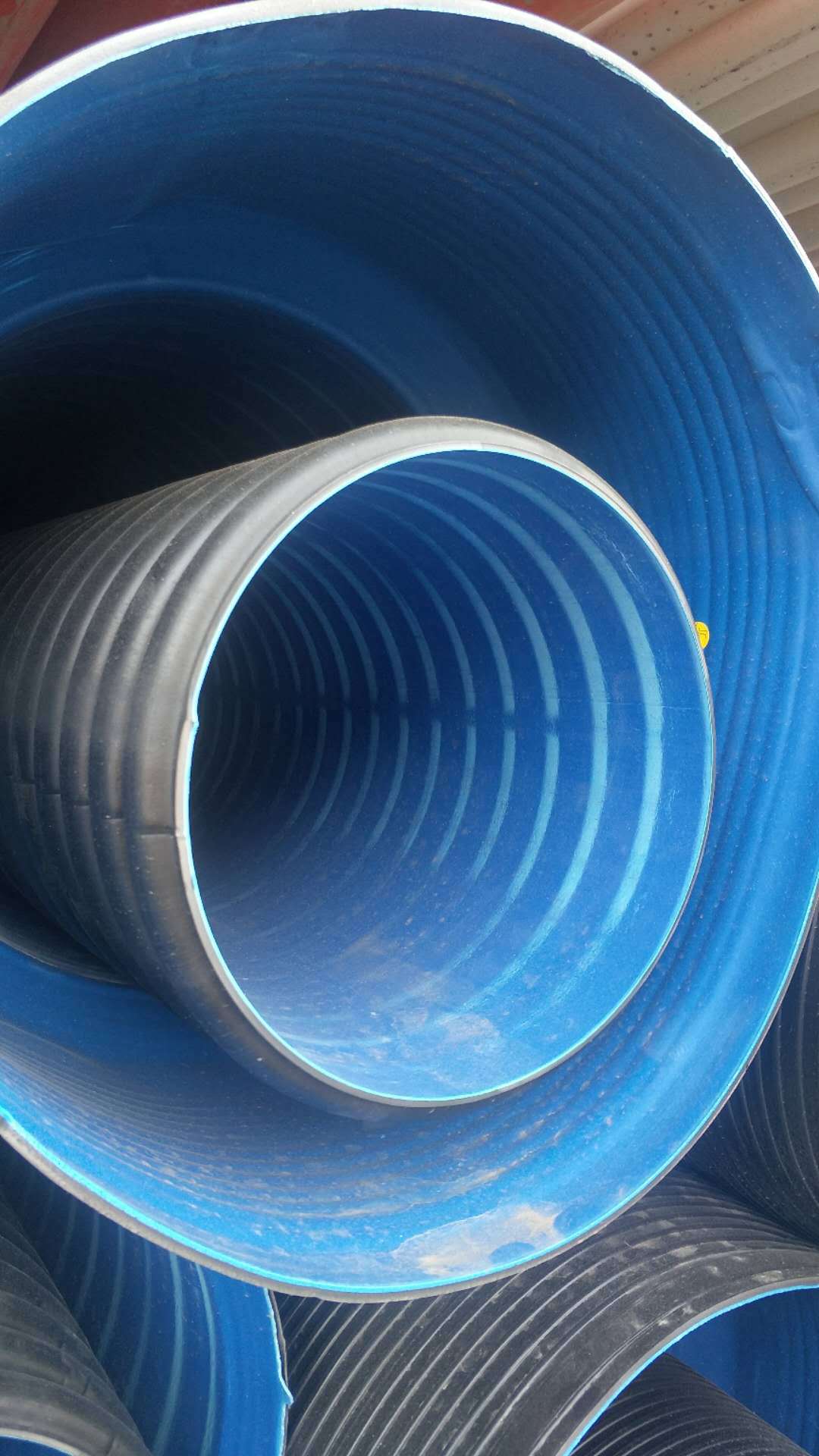 hdpe双壁波纹管 大口径地埋式排雨管市政排污排水管 pe双壁波纹管