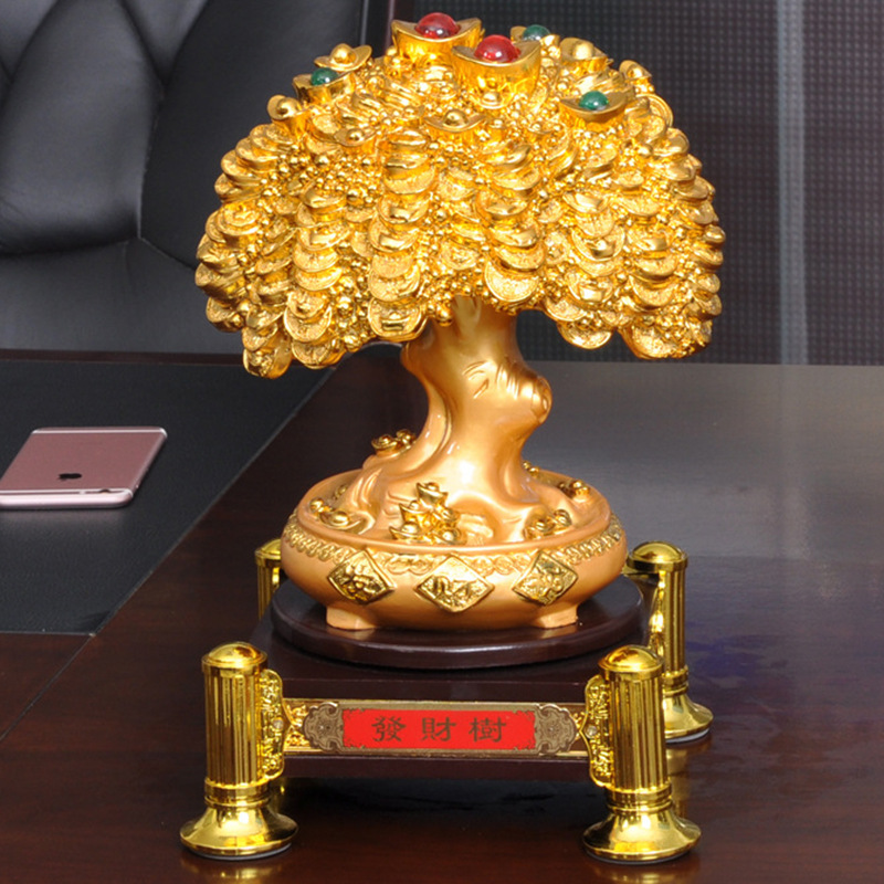 发财树摆件招财树摇钱树公司店铺开业送礼物家居工艺品摆设装饰品
