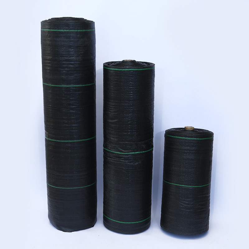 绿源 黑色100g果园菜地园艺地布编织抑草布pp防草布除草地布批发
