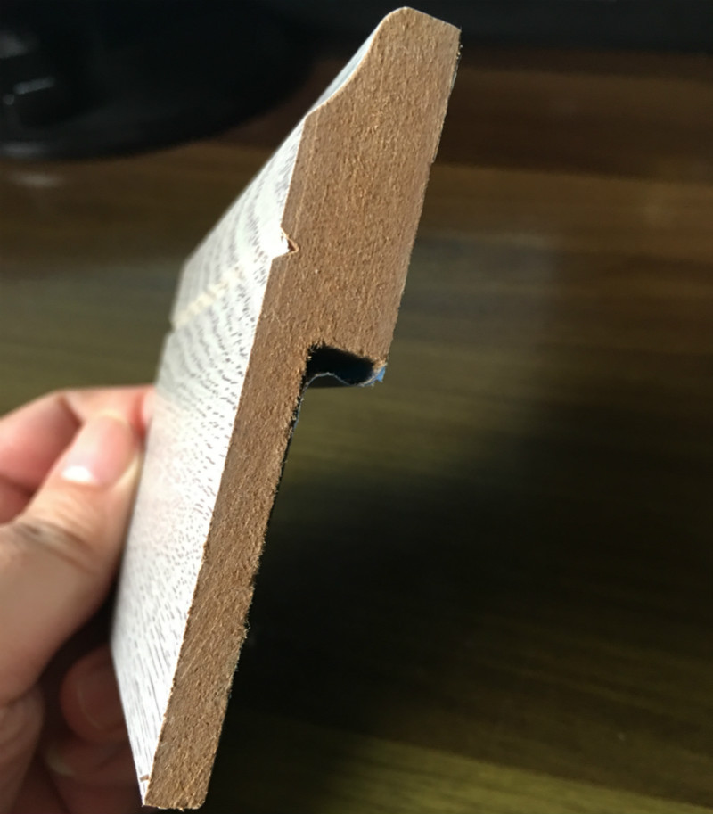 佛山批发仿实木9分地角线 木地板复合踢脚线白色中纤地脚板墙贴条