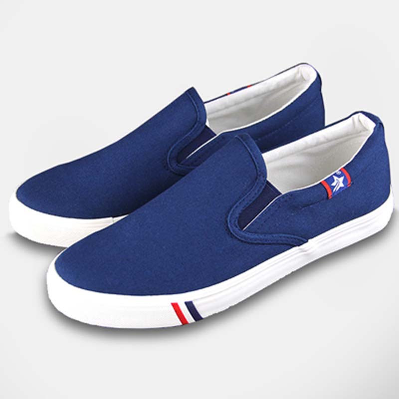 slip-on spring student couple canvas shoes women‘s korean-style fashionable slip-on shoes flat casual sneakers