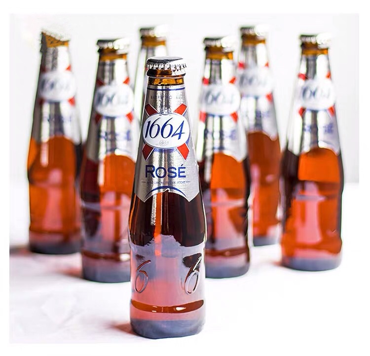 法国啤酒 克伦堡凯旋1664玫瑰味啤酒250ml*24瓶