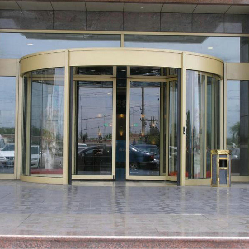 自动感应玻璃门 酒店两翼三翼平开旋转门 抗风升降快速感应电动门