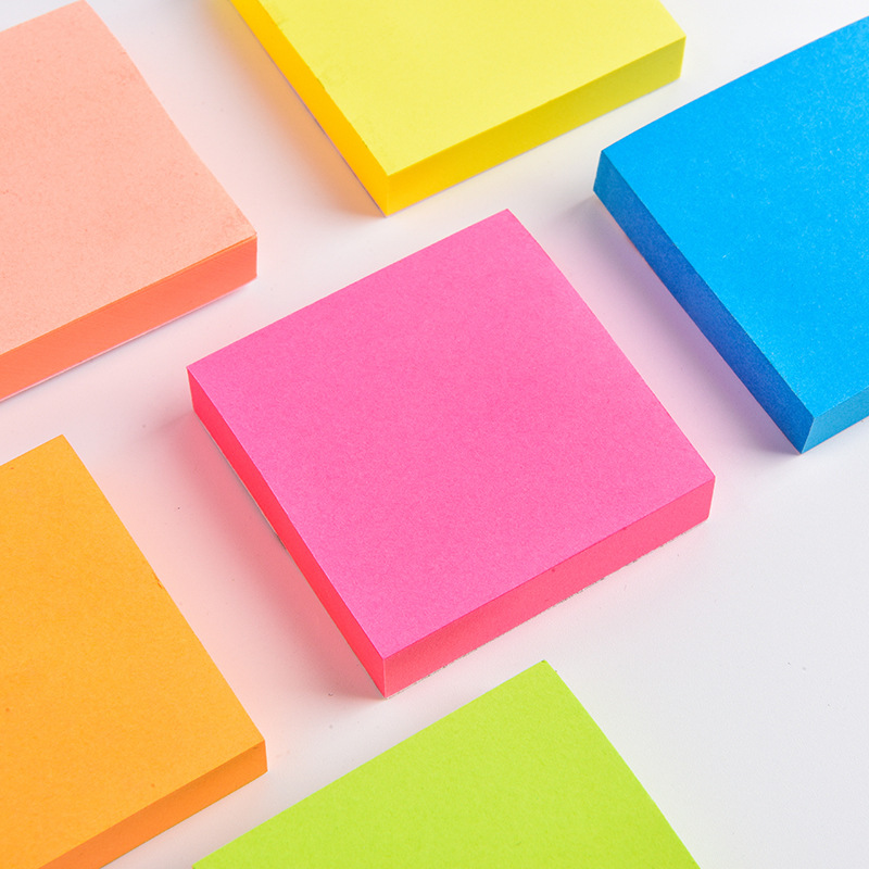 超粘便利贴批发彩色100页 厂家直销多规格自粘便签纸办公索引贴