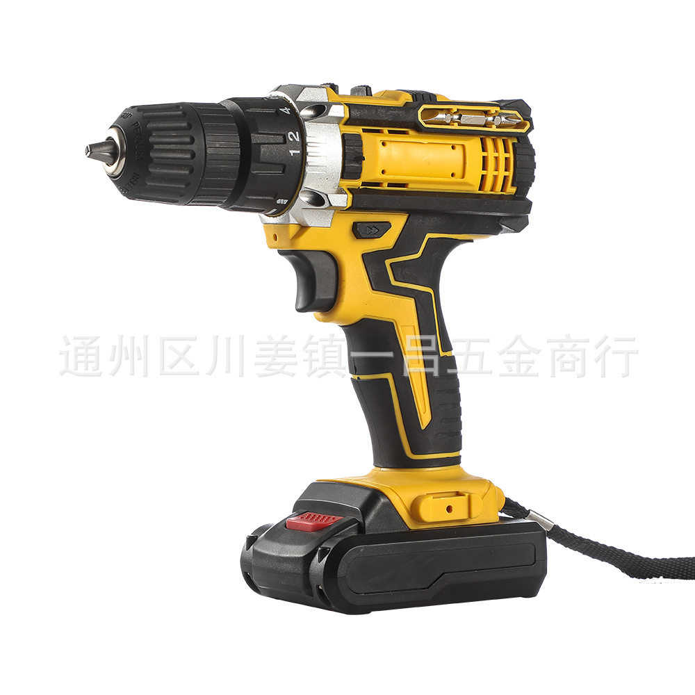 Foreign Trade Exclusive Impact Lithium Electric Drill Rechargeable Hand Drill Small Pistol Drill Electric Drill Multi-Functional Household Electric Screwdriver