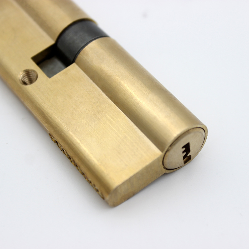 防盗门锁芯全铜纯铜大门锁芯室内门双面防撬铜弹子通用锁芯