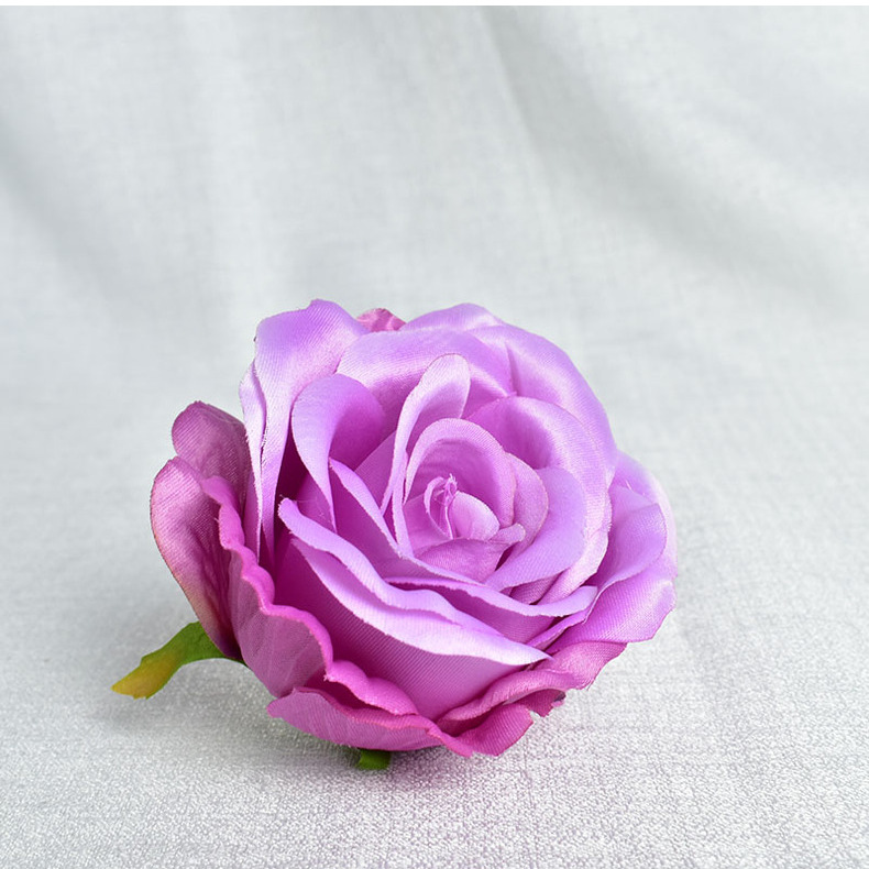 贵妃玫瑰花头 仿真玫瑰花朵 婚礼撒花 服装装饰 花环绢花厂家批发