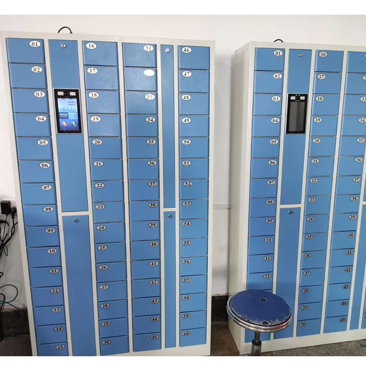 深圳厂家直销人脸识别手机柜员工手机存放柜智能刷脸储物柜定做