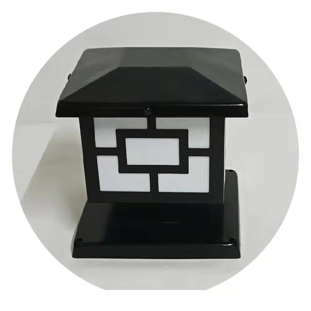 15*15cm围墙柱头灯户外led建筑工地市政工程围挡围蔽中字仿古灯