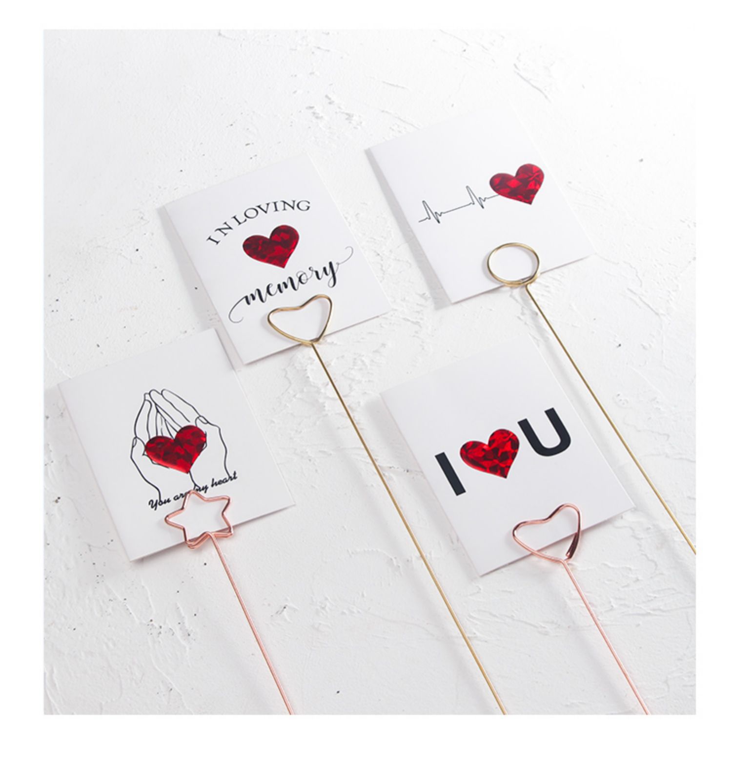 卡片 感恩教师节情人节礼品花束鲜花包装纸配饰diy材料 花艺贺卡