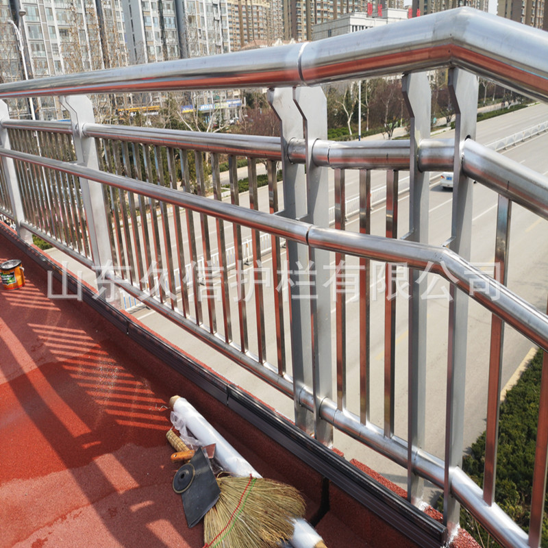 不锈钢桥梁护栏 景观河道防撞不锈钢栏杆天桥人行道安全隔离栏杆