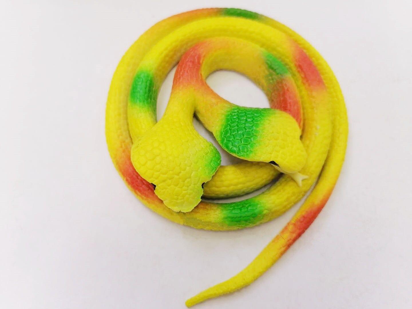 厂家直销75cm双头整蛊仿真玩具假蛇新奇特玩具橡胶双头蛇 tpr材质