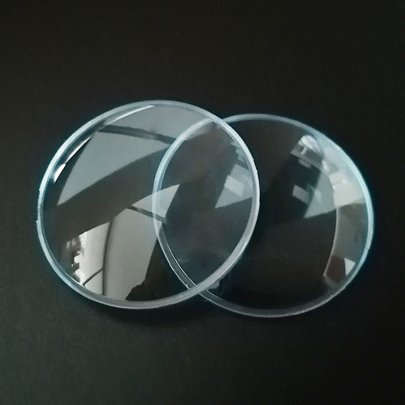 42pt蓝色vr镜片亚克力双凸透镜光学凸镜光学凸透vr镜片