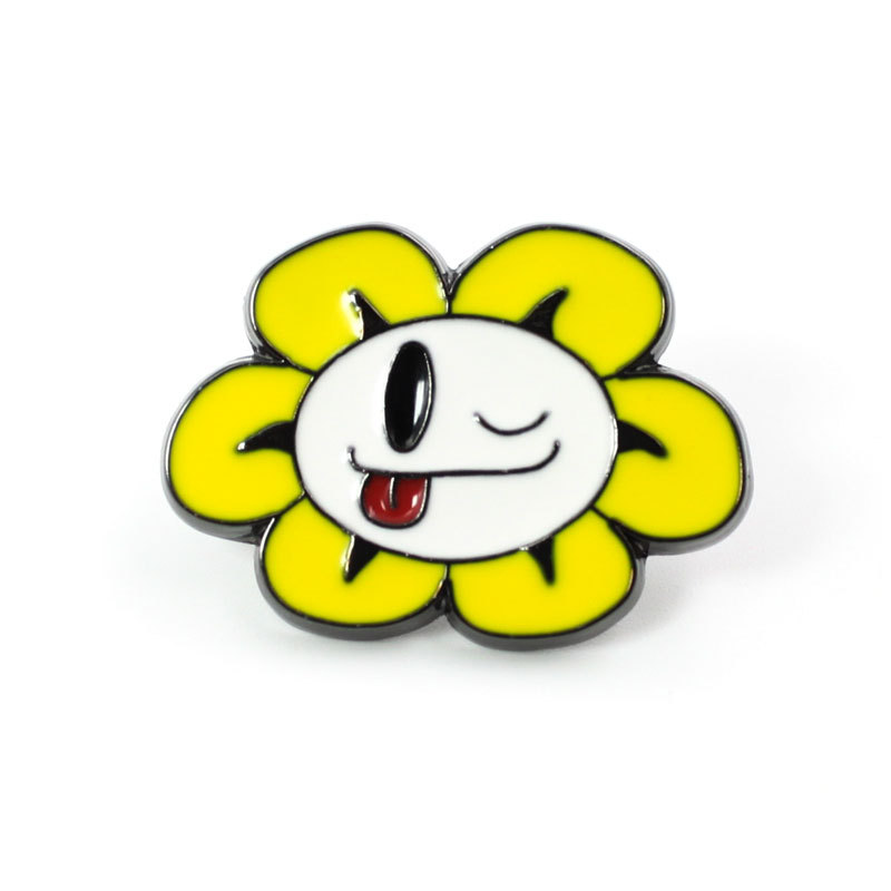 网红爆款undertale游戏传说之下红色爱心形金属胸针别针现货批发