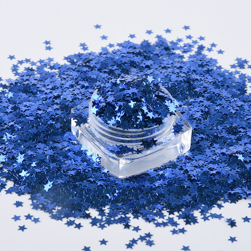 闪闪亮片彩色星星镭射彩色幻彩亮片工艺品服饰美甲化妆亮片