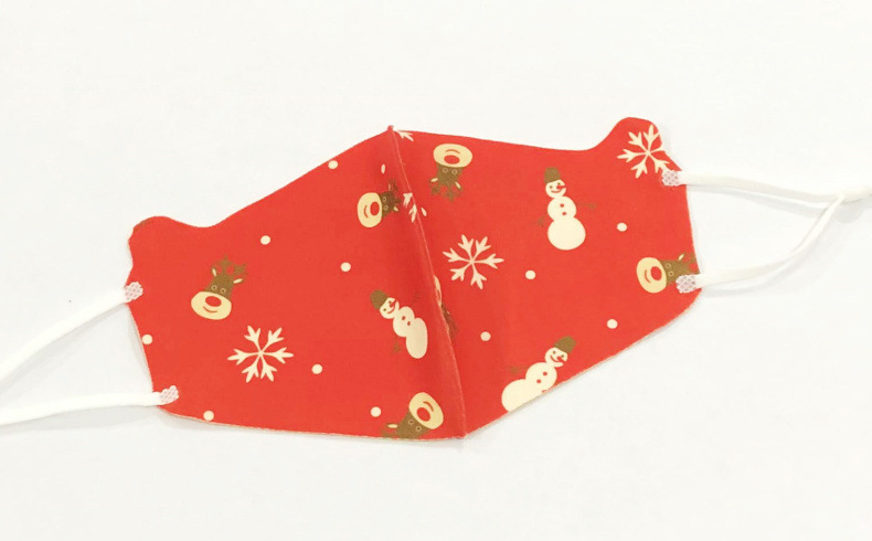 亚马逊圣诞节口罩节日礼品口罩儿童秋冬保暖口罩跨境货源儿童口罩