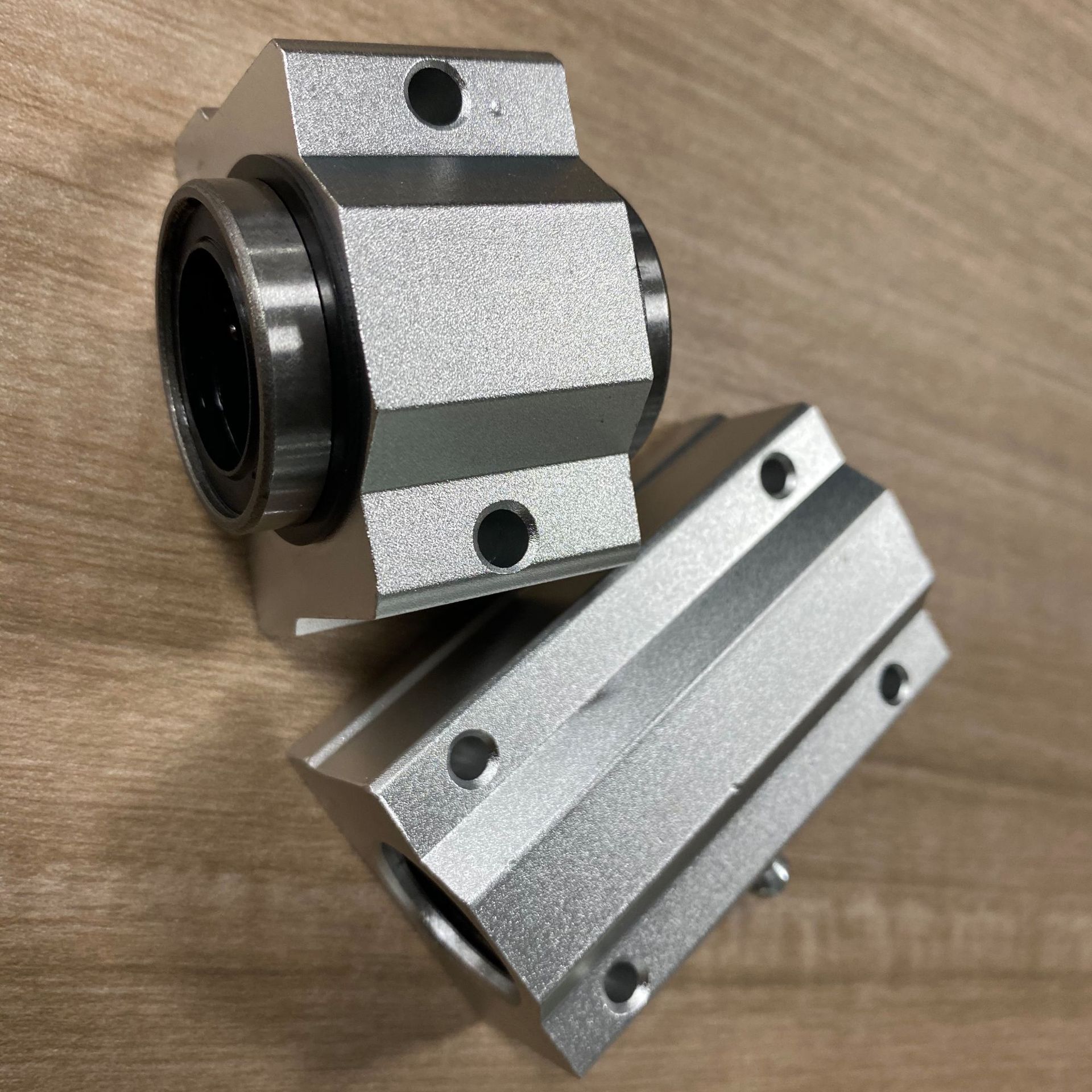 高精密光轴箱式圆柱铝滑块壳体配套耐磨损耐高温sc6-6060uusbrtbr