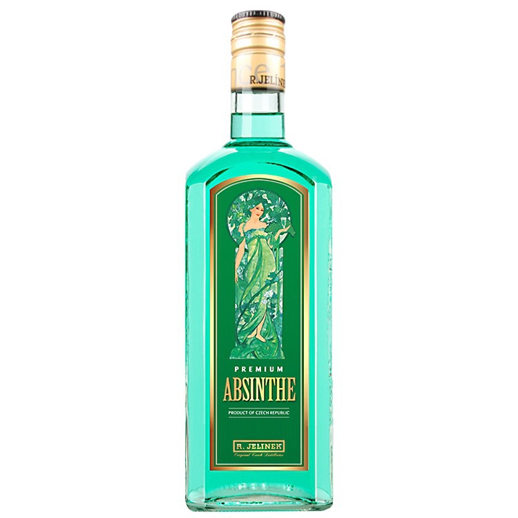 洋酒 捷克原装进口鲁道夫苦艾酒absinthe absinth700ml