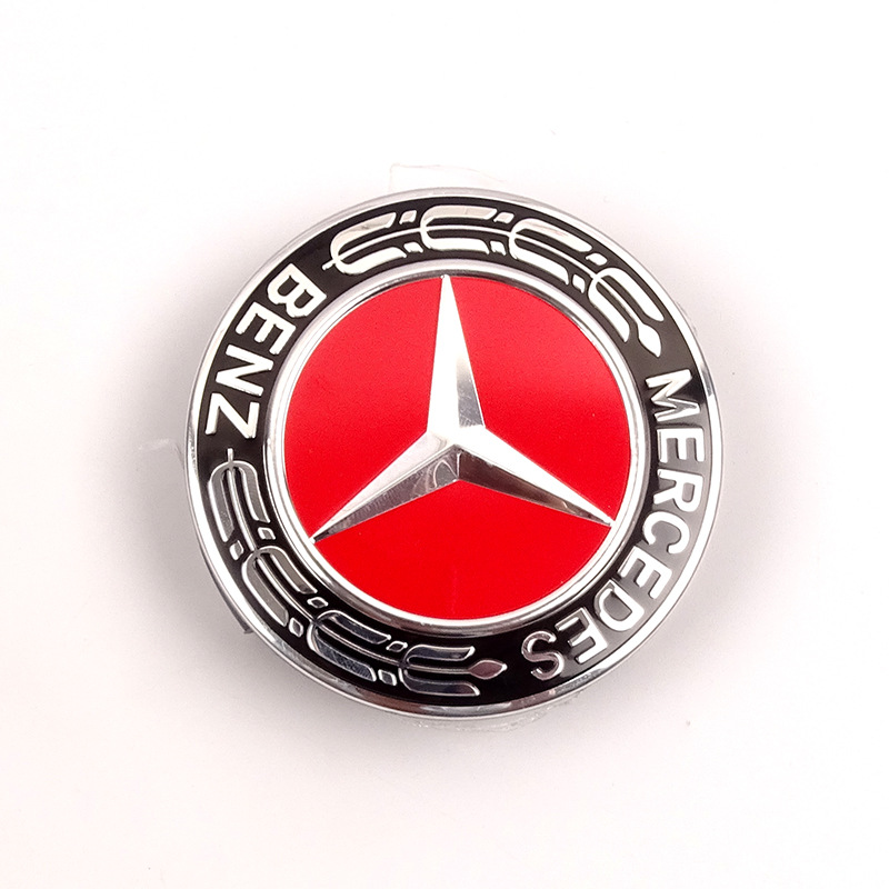 适用于c级e级s级glc全车系黑麦穗车轮盖标75mm轮胎标