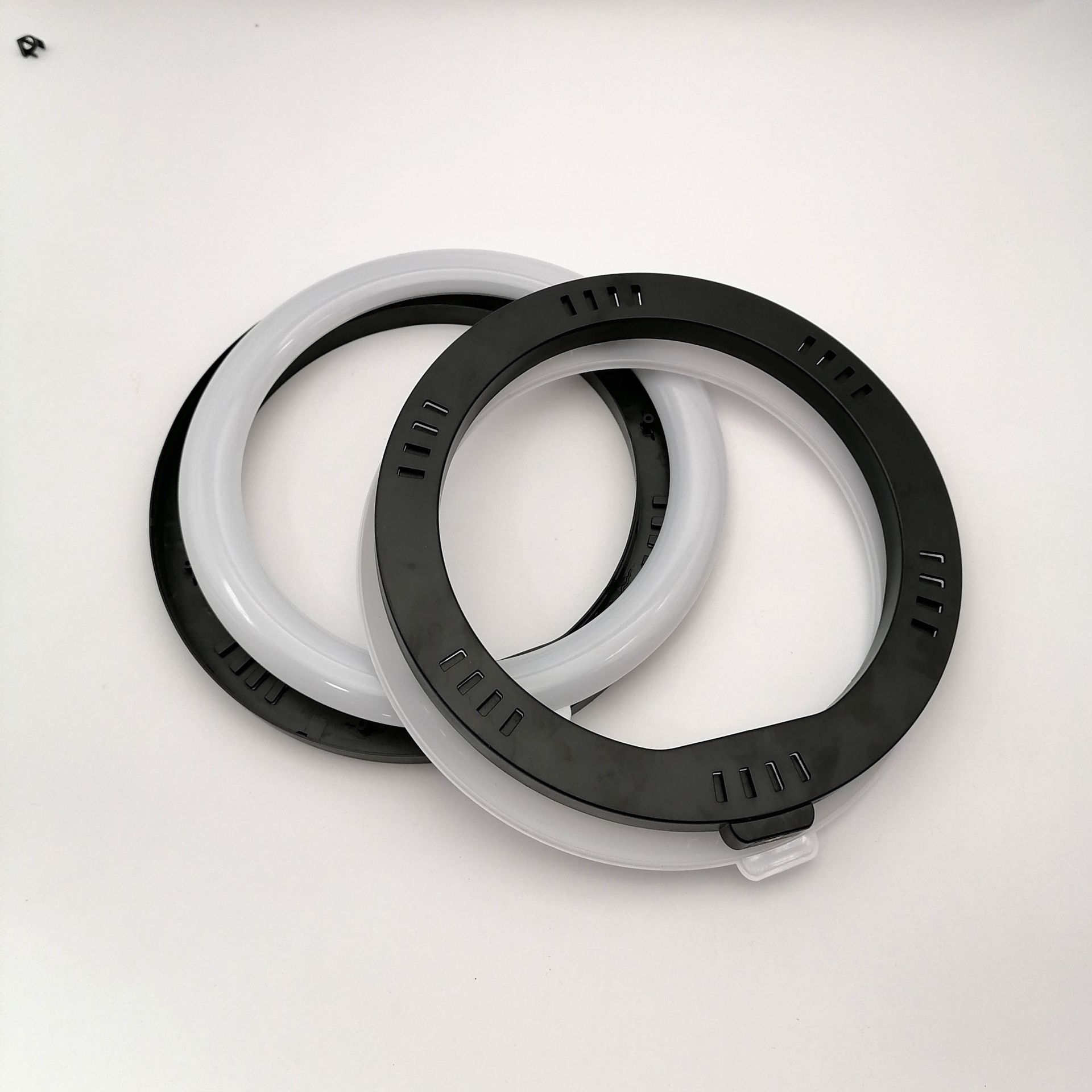 环形美颜塑料直播灯外壳套件快手抖音直播美颜塑料补光灯外壳配件