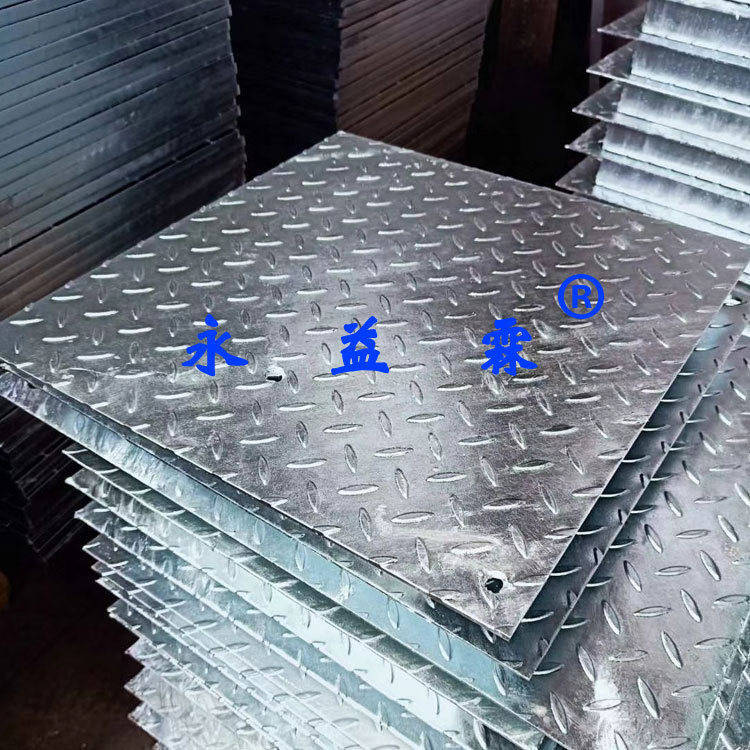 电缆沟盖板热镀锌钢盖板角铁封边地沟盖板金属花纹盖板02j331