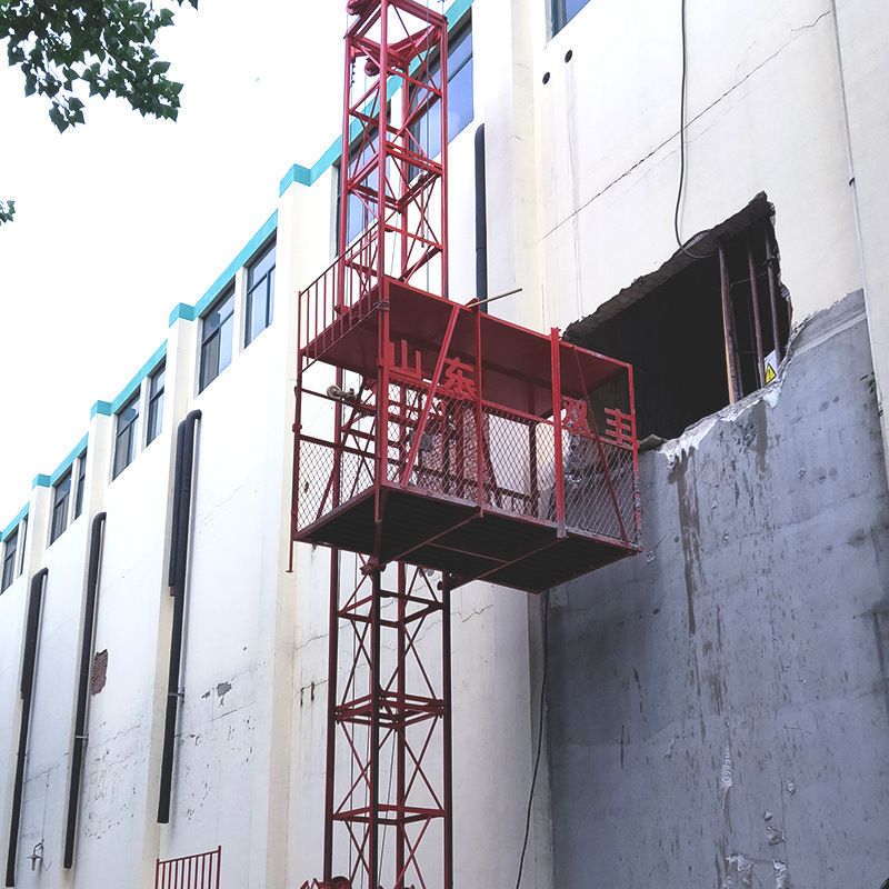 山东双丰 建筑工地ss80施工升降单笼物料提升机 货物施工电梯