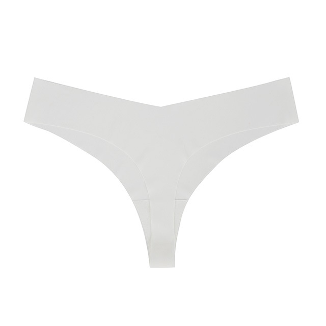 European and American Seamless One-Piece Ice Silk Ladies Underwear T-Back Female T-Shaped Panties Plus Size Sexy Amazon